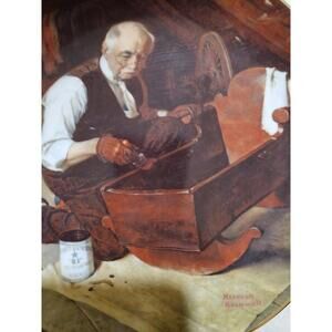 Vintage Norman Rockwell Collector Plate No. 3026G "Grandpa's Gift" 1987